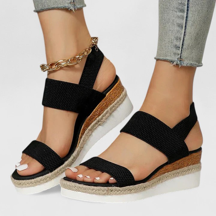 Merill | Knit Wedge Comfort Sandals