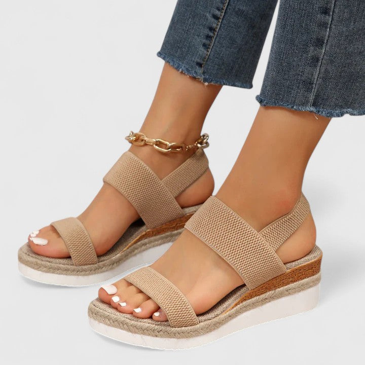 Merill | Knit Wedge Comfort Sandals