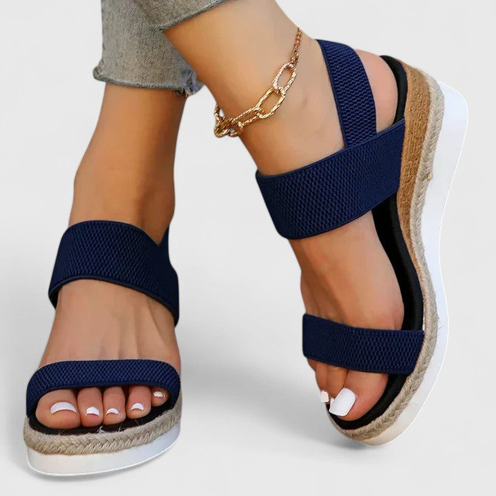 Merill | Knit Wedge Comfort Sandals