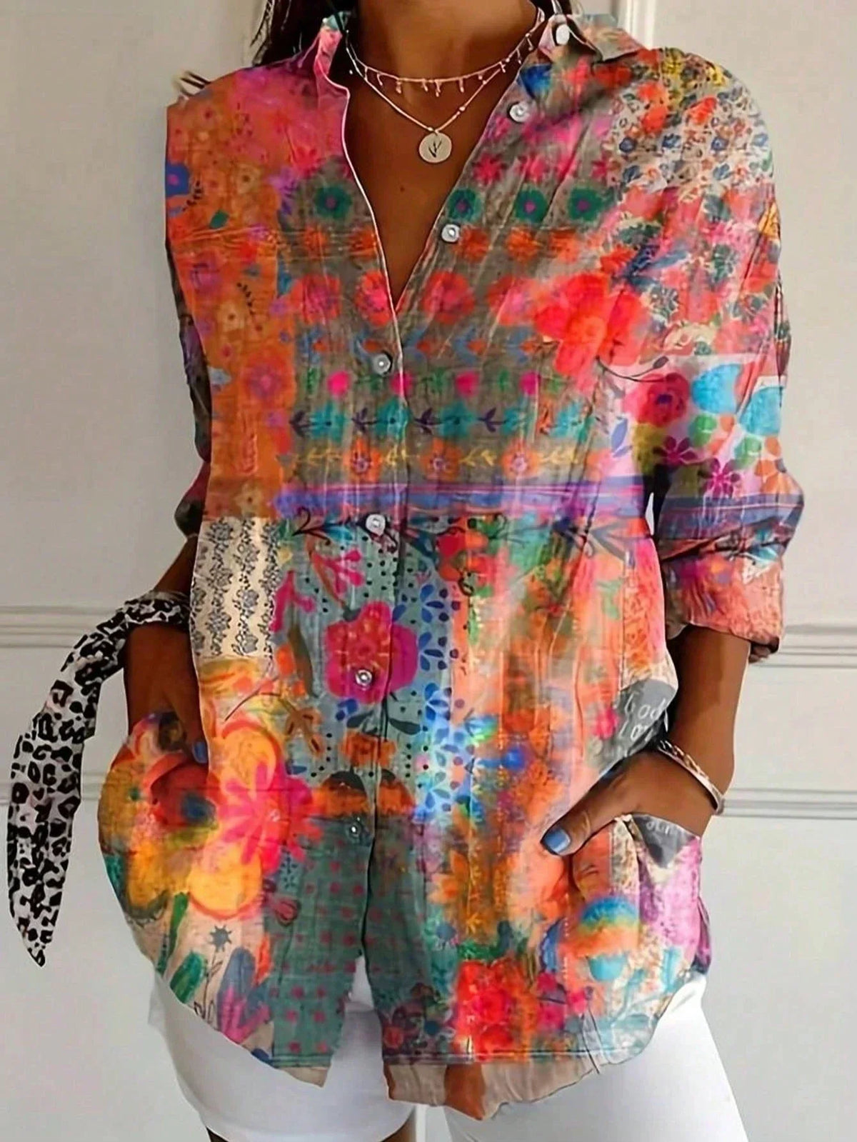 Amélie | Artistic Print Blouse