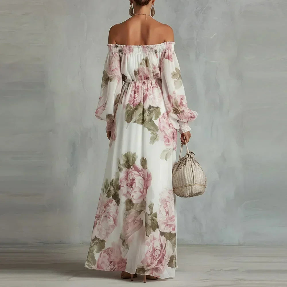 Camille | Off-Shoulder Floral Maxi Dress