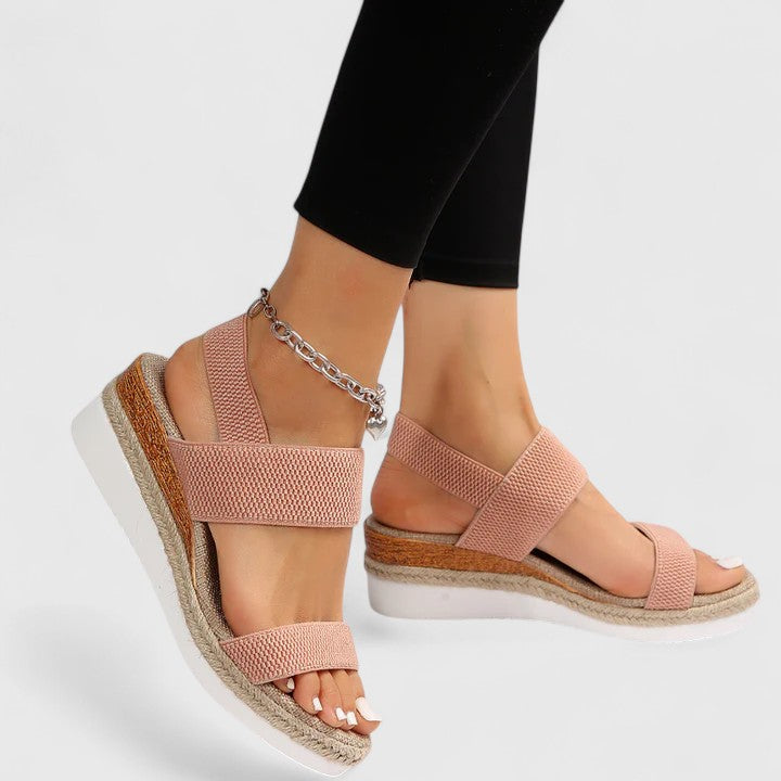 Merill | Knit Wedge Comfort Sandals