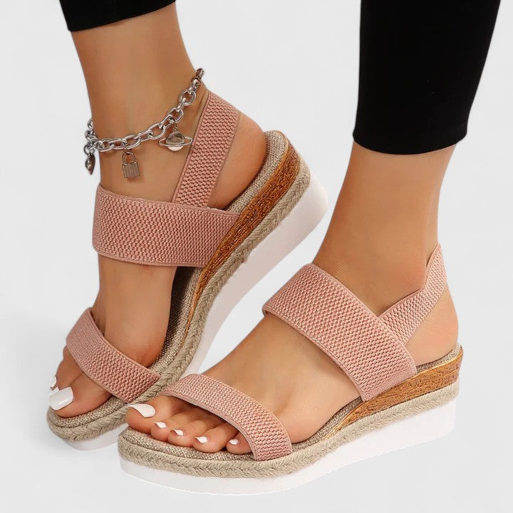 Merill | Knit Wedge Comfort Sandals
