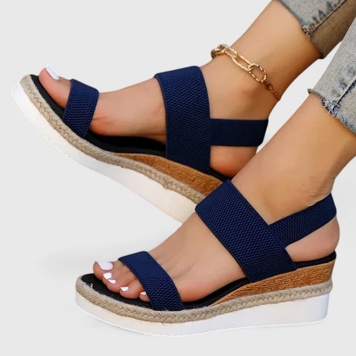 Merill | Knit Wedge Comfort Sandals