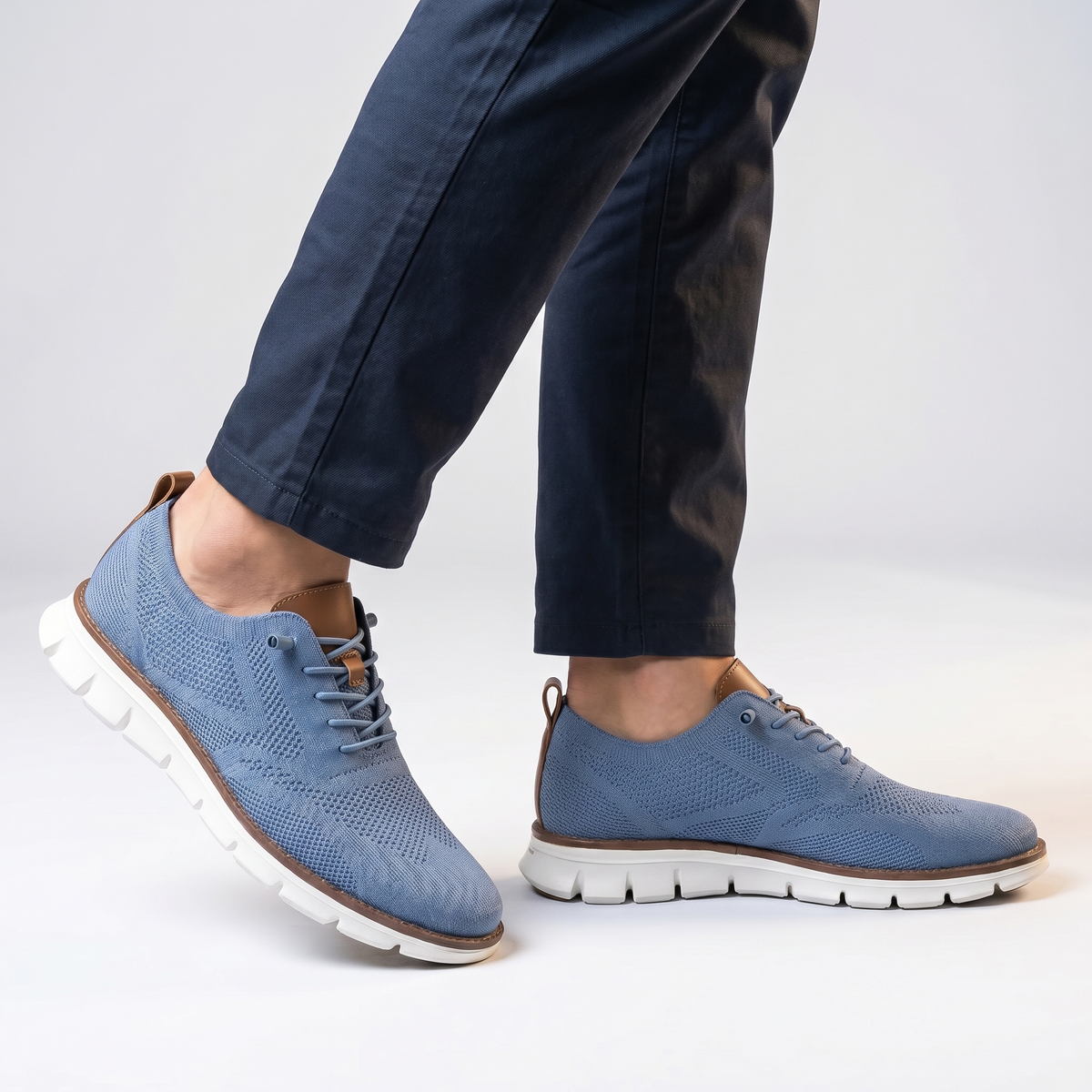 Marcello Knit Oxford Sneakers | Men's Breathable Smart-Casual Shoes