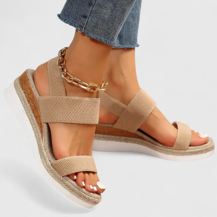 Merill | Knit Wedge Comfort Sandals