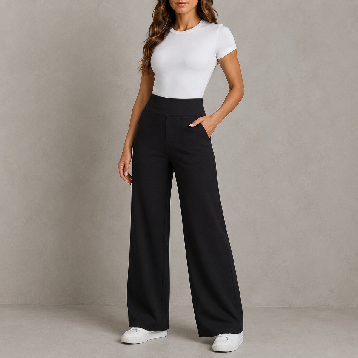 Amara | Relaxed Wide-Leg Trousers 1+1 FREE
