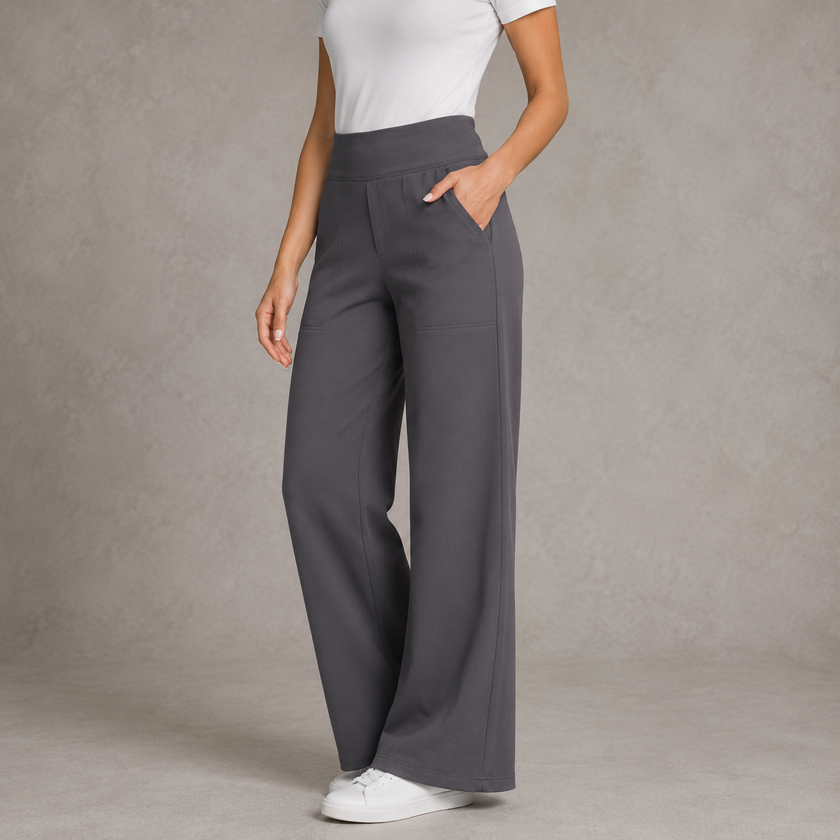 Amara | Relaxed Wide-Leg Trousers 1+1 FREE