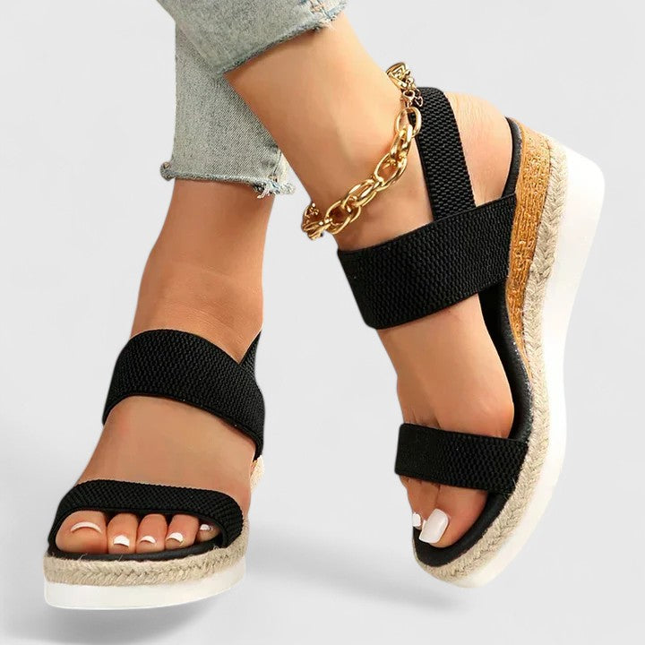 Merill | Knit Wedge Comfort Sandals