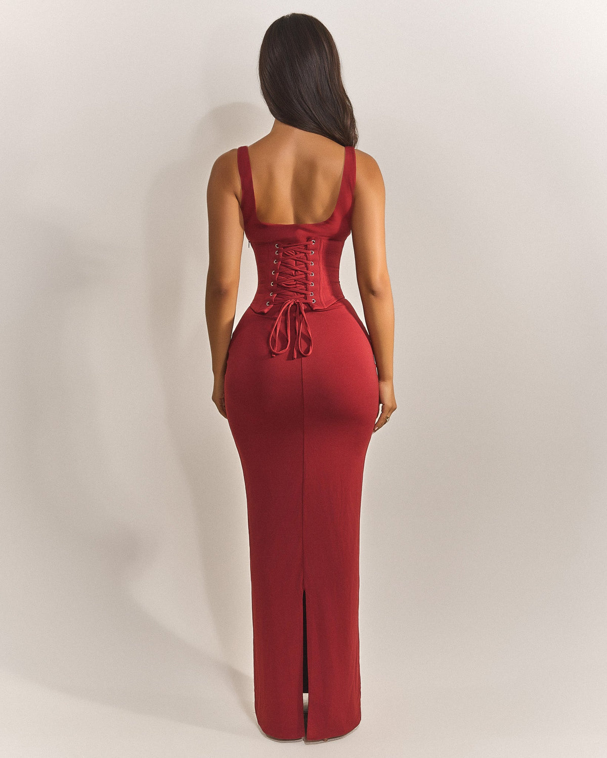 The Sandra Scoop Maxi in Red