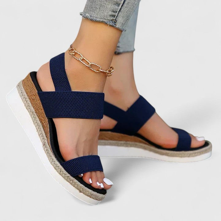 Merill | Knit Wedge Comfort Sandals