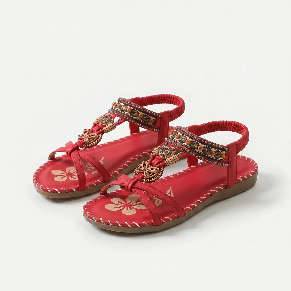 Nadia | Elastic Heel Strap Sandals